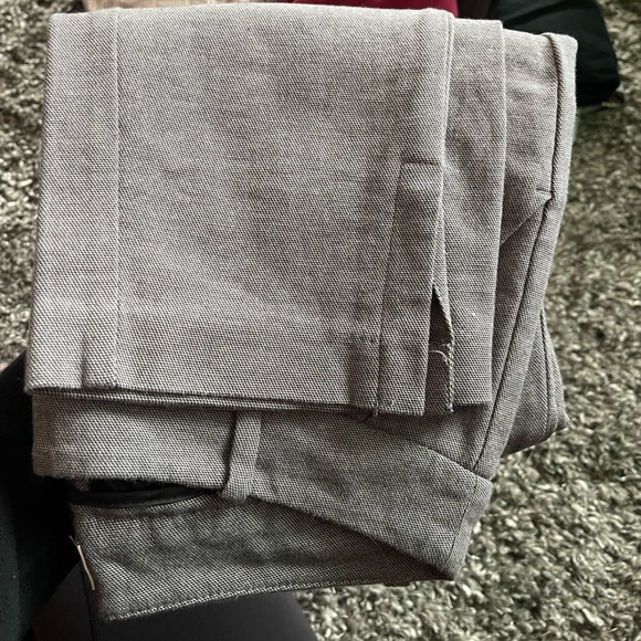 a new day grey crop slit work pants - Picture 3 of 3